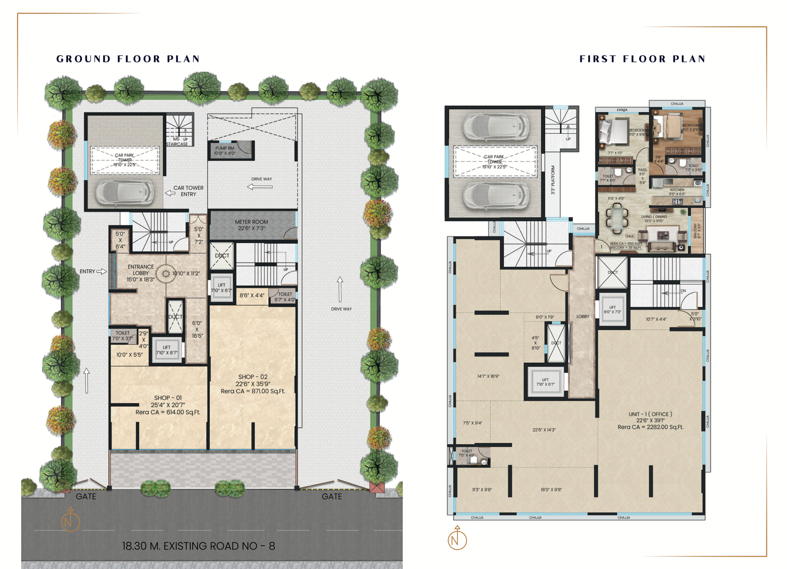 Luxury floor plan and premium building view showcasing modern living spaces at Gagangiri Aadhya Codename Upgrade in Charkop Kandivali West