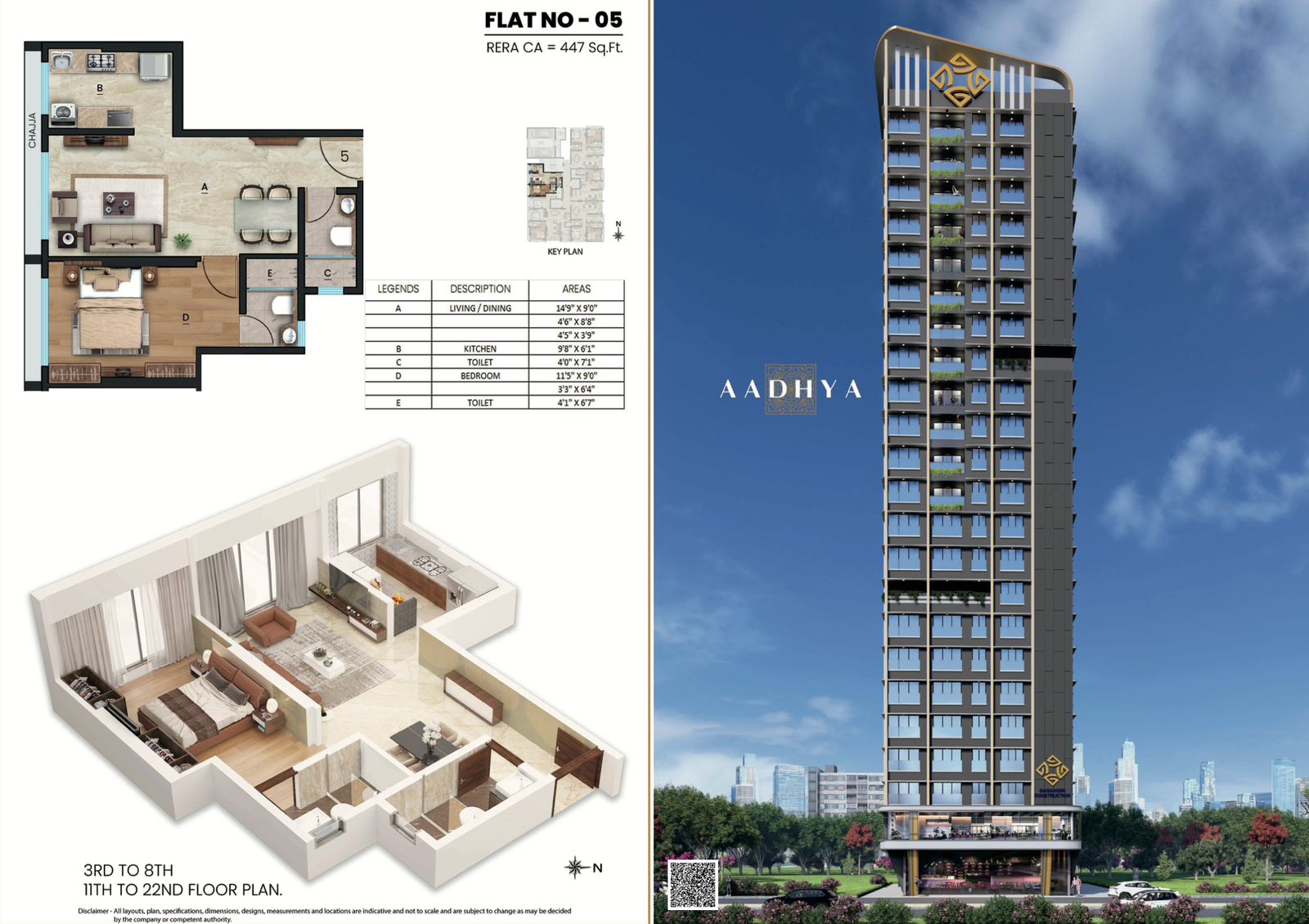 Luxury floor plan and premium building view showcasing modern living spaces at Gagangiri Aadhya Codename Upgrade in Charkop Kandivali West