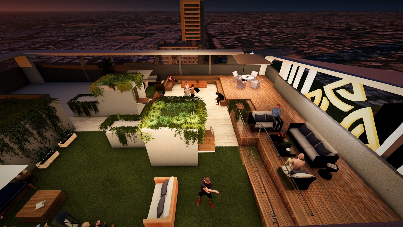 Luxurious terrace area view with modern elevated lifestyle at Gagangiri Aadhya Codename Upgrade Charkop Kandivali West
